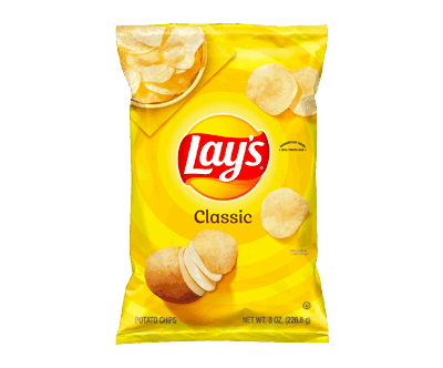 Delicious Lay's Potato Chips, Classic, 8 oz Bag