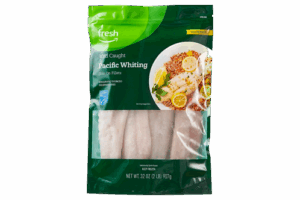Fresh Brand – Wild Caught Pacific Whiting Skin-On Fillets Value Pack, 2 lb (Frozen)