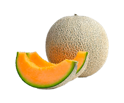Cantaloupe Melon Fresh Organic Cut